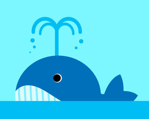 クジラのキャラクター © chapinasu