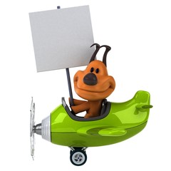 Fun dog - 3D Illustration