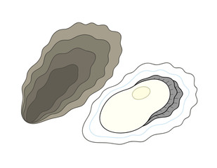 牡蠣  イラスト