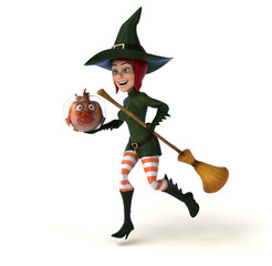 Sexy witch - 3D Illustration