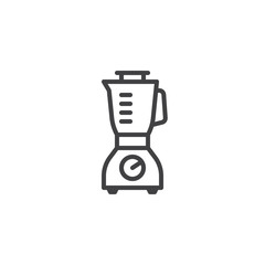 Blender, juicer line icon. linear style sign for mobile concept and web design. Electric mixer outline vector icon. Symbol, logo illustration. Pixel perfect vector graphics