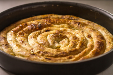 Delicious Balkan Meat Phyllo Pie Called Burek