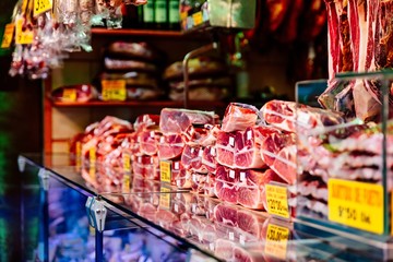 Traditional smoked Spanish ham