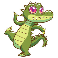 Crocodile vector clipart