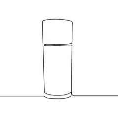 Continuous one line Glass of water