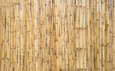 brown tone bamboo plank fence texture for background