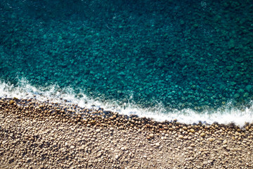 Aerial view of summer beach 
