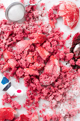 Red velvet crinkle cookies 