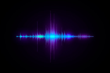 Wave Amplitude of Sound. Design for poster, flyer, banner, website. Vector Equalizer Design for Banner, Brochure