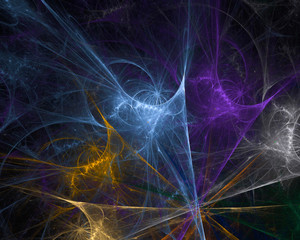  abstract digital fractal, fantasy design scientific explosion