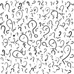 The structure consists of question marks. Illustration for packaging, designer bags, packaging, bags, clothing, Wallpaper.
