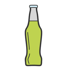 Doodle design of cold drink icon.