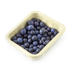 Fresh ripe blueberry isolated over a white background