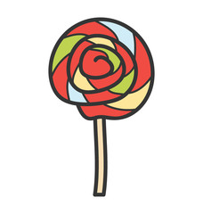 Doodle design of lollipop icon.
