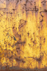 Yellowish Weathered Old Rusty Metal Texture