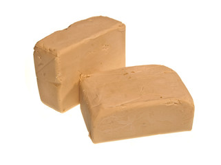 yeast isolated on white background