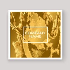Gold marble texture abstract background graphic design. Golden glitter luxury illustration pattern. Trendy template vector Invitation Brochure Wedding Cover Card Flyer Poster Banner Business