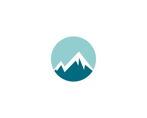 Mountain logo template vector icon