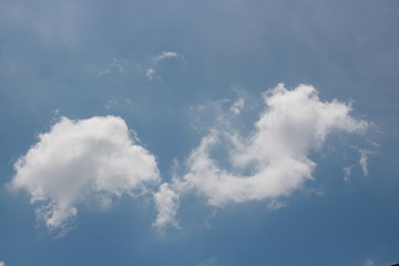 Blue sky with white clouds. - Imag
