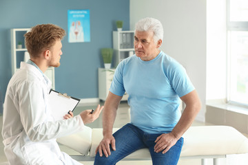 Fototapeta premium Male patient at urologist's office