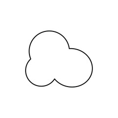 cloud line icon