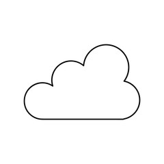 cloud line icon
