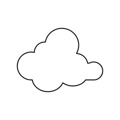 cloud line icon