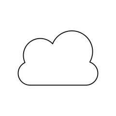 cloud line icon