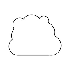 cloud line icon