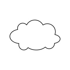cloud line icon