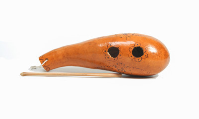 Traditional Cuban guiro gourd