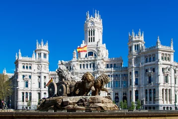 Fotobehang Spanje, Madrid, Plaza de Cibeles © s4svisuals