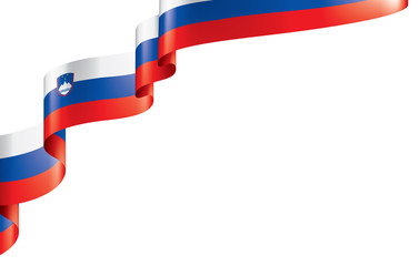 Slovenia flag, vector illustration on a white background