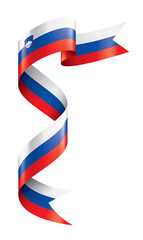Slovenia flag, vector illustration on a white background