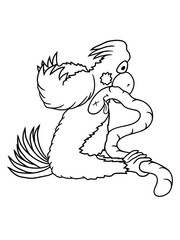 comic vogel frisst wurm fressen essen hunger töten gefangen raupe papagei vögelchen cartoon cool lustig süß niedlich gemalt clipart design huhn hahn fliegen flügel federn
