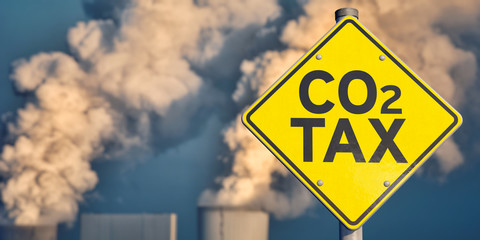 Traffic sign CO2 Tax
