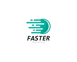 Fototapeta na wymiar Faster and speed Logo Template vector icon illustration