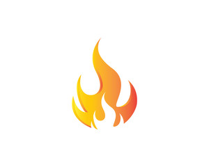 Fire flame Logo Template vector icon Oil, gas and energy logo 