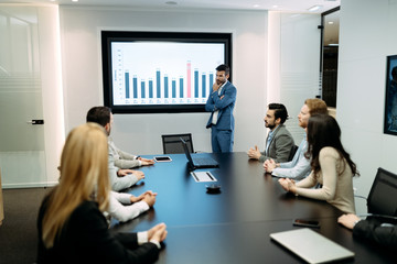 Picture of business meeting in conference room