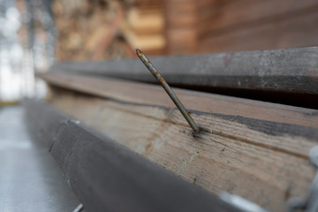nail in board