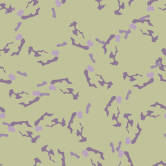 UFO urban camouflage of various shades of green and violet colors