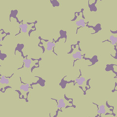 UFO urban camouflage of various shades of green and violet colors