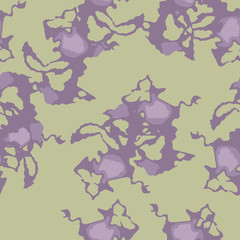 Fototapeta na wymiar UFO urban camouflage of various shades of green and violet colors