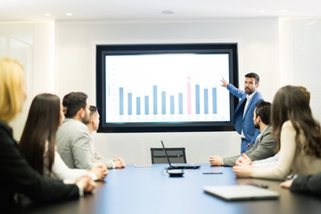 Picture of business meeting in conference room