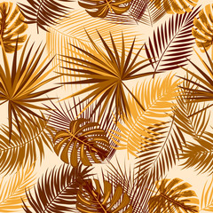 Tropical vector seamless pattern.