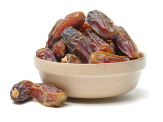 Dates on white background