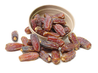 Dates on white background