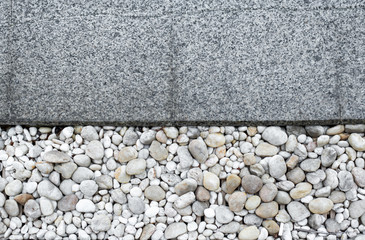 Marble and gravel floor of the pool background