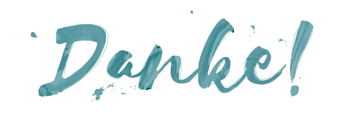 Danke im Aquarell Wasserfarben Stil © Daniel Berkmann