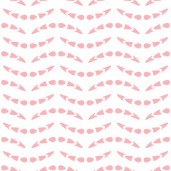 Abstract seamless pattern with wave-like elements. Vector background